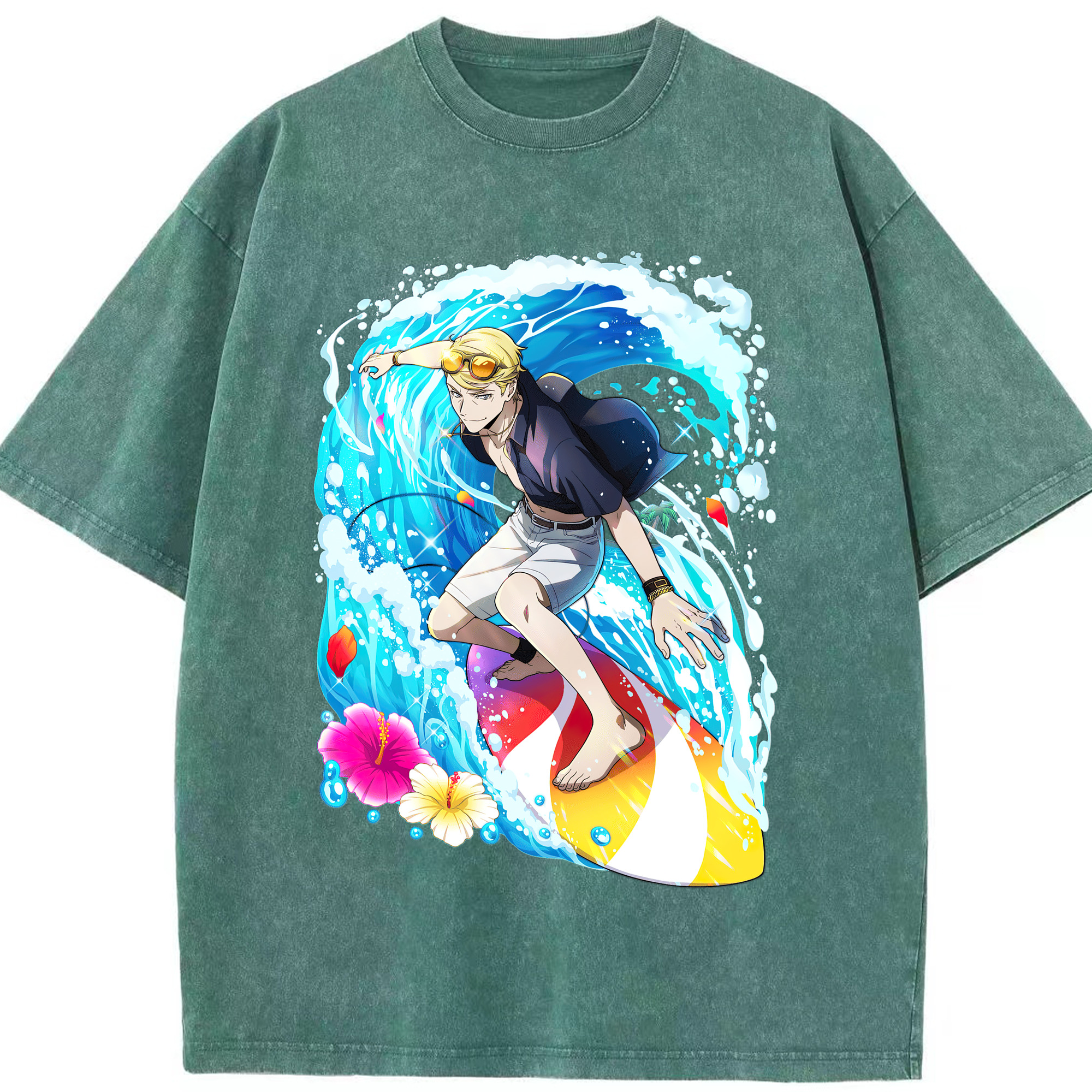 文豪ストレイドッグス Bungo Stray Dogs 綿100% ヴィンテージ風 半袖Tシャツ（フロントプリント）